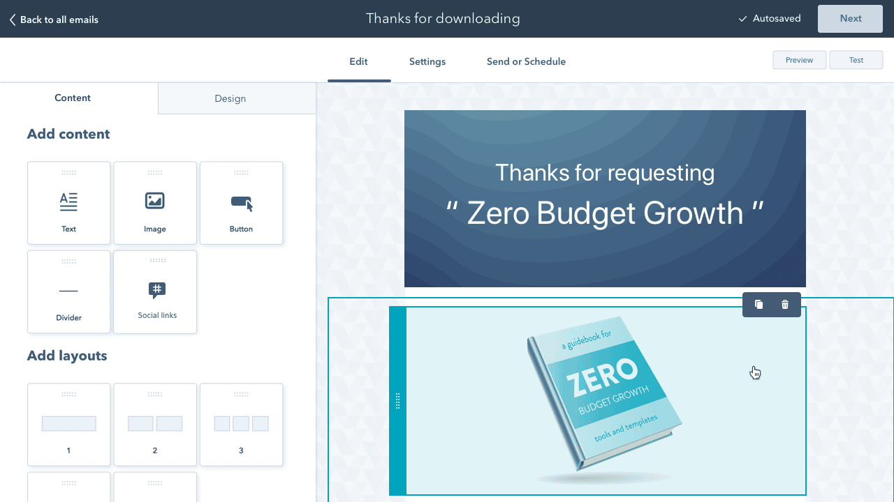 HubSpot Marketing Hub Email